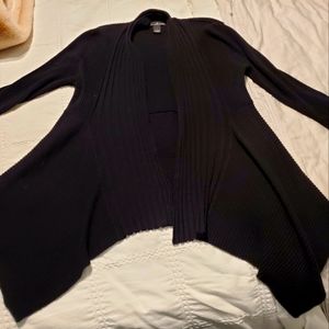 Black cardigan sweater